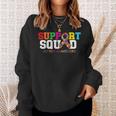 Support Squad Autism Awareness Multicolor Ribbon Sweatshirt Gifts for Her
