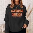 Support Squad Limb Loss Awareness Orange Ribbon Groovy Sweatshirt Gifts for Her