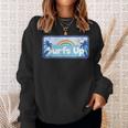 Surfing Surfboard Waves Beach Lifestyle Sport Sweatshirt Gifts for Her