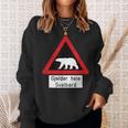 Svalbard Polar Bear Sign Gjelder Hele Spitsbergen Norway Sweatshirt Geschenke für Sie