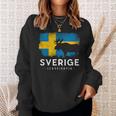 Sweden Scandinavia Swedish Elk Bull Midsomar Sverige Sweatshirt Geschenke für Sie