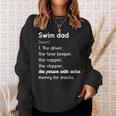 Swim Dad Definition Swimming Father Of A Swimmer Dad Sweatshirt Gifts for Her
