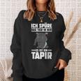 Tapir-Sweatshirt mit Spruch Ich spüre das Tier in mir, es ist ein Tapir, Lustiges Outfit Geschenke für Sie