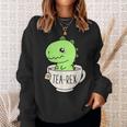 Tea-Rex Cute T-Rex Dinosaur Kawaii Dino Pun Sweatshirt Geschenke für Sie