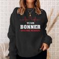 Team Bonner Lifetime Member Family Youth Kid Hearbeat Sweatshirt Gifts for Her