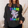 Team Braut Einhorn Hochzeit Unicorn Junggesellenabschied Sweatshirt Geschenke für Sie