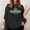 Team Champagne Lifetime Member Family Last Name Sweatshirt Gifts for Her