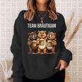 Team Groom Jga Stag Party Bear Jga Sweatshirt Geschenke für Sie