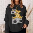 Teddy Bear Boombox By San Francisco Street Artist Zamiro Sweatshirt Gifts for Her