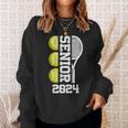 Tennis Senior 2024 Player Class Of 2024 Graduation Game Day Sweatshirt Gifts for Her