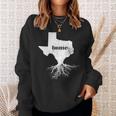 Texas Men Women Home State Pride Roots Love Sweatshirt Gifts for Her