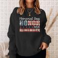 Thank You Patriotic Memorial Day 4Th Of July Us Flag Sweatshirt Gifts for Her