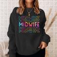 Tie Dye Midwife Life Appreciation Doula Life Birth Workers Sweatshirt Gifts for Her