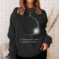 Total Eclipse 2017 And 2024 Totality Sweatshirt Gifts for Her