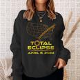 Total Eclipse April 8 2024 Path Of Totality Sweatshirt Gifts for Her