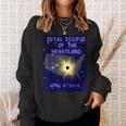 Total Eclipse Of The Heartland Total Solar Eclipse 2024 Sweatshirt Gifts for Her