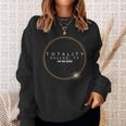 Total Solar Eclipse 04 08 24 Dallas Texas Usa Totality 2024 Sweatshirt Gifts for Her