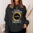 Total Solar Eclipse 2024 Columbus Indiana Path Of Totality Sweatshirt Gifts for Her