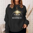 Total Solar Eclipse 2024 Georgia Sweatshirt Gifts for Her