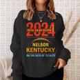 Total Solar Eclipse 2024 Nelson Kentucky April 8 2024 Sweatshirt Gifts for Her