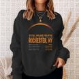 Total Solar Eclipse 2024 Rochester New York Path Of Totality Sweatshirt Gifts for Her