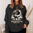 Total Solar Eclipse Dinosaur Dino T-Rex April 8 2024 Kid Boy Sweatshirt Gifts for Her