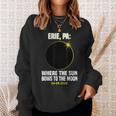 Total Solar Eclipse Erie Pennsylvania 040824 Solar Eclipse Sweatshirt Gifts for Her