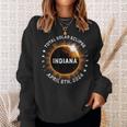 Total Solar Eclipse Path Of Totality April 8Th 2024 Indiana Sweatshirt Gifts for Her