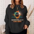 Total Solar Eclipse Retro Niagara Falls New York Ny Sweatshirt Gifts for Her