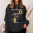 Total Solar Eclipse T-Rex April 8 2024 America Solar Eclipse Sweatshirt Gifts for Her
