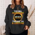 Total Solar Eclipse Twice In A Lifetime 2017 2024 Souvenir Sweatshirt Gifts for Her