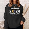 Totality 2024 Solar Eclipse Total Solar Eclipse 2024 Sweatshirt Gifts for Her
