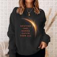Totality Eclipse Twice In Lifetime Total Solar Eclipse 2024 Sweatshirt Gifts for Her
