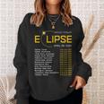 Totality Path 2024 Eclipse Map Total Eclipse Astronomy Sweatshirt Gifts for Her