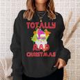 Totally Rad 80S Christmas Vintage Santa 80S Costume Sweatshirt Gifts for Her