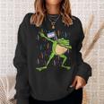 Transgender Flag Frog Dab Lgbt Trans Pride Stuff Animal Sweatshirt Gifts for Her