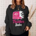 Trucker Babe Truck Driver And Trucker Sweatshirt Geschenke für Sie