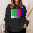 Tv Offline Color Bars Test Pattern Technical Difficulties Sweatshirt Gifts for Her