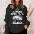 Two Titles Dad Papa Grandpa Fathers Day Birthday Christmas Sweatshirt Gifts for Her
