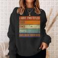 I Have Two Titles Dad And Pops Fathers Day Grandpa Sweatshirt Gifts for Her