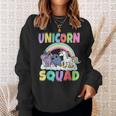 Unicorn Squad Rhino Narwhal Magical Creatures Cute Girly Sweatshirt Gifts for Her