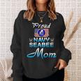 Us Navy Seabee Veteran Proud Navy Seabee Mom Sweatshirt Gifts for Her