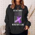 Usa Flag Alzheimer Ribbon Alzheimer Disease Awareness Sweatshirt Gifts for Her