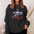 Usa Military Warbird F15 Eagle Military Airplane Sweatshirt Gifts for Her