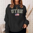 Utah Camo University College State American Flag Sweatshirt Gifts for Her