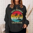 Vacaciones Familiaresintage Retro California Santa Barbara Beach Camisa de entrenamiento Regalos para ella