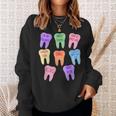 Valentines Dentist Dental Hygienist Tooth Candy Conversation Sweatshirt Gifts for Her