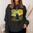 Van Gogh Cat Sweatshirt Geschenke für Sie