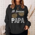 Vatertag Alle Amerikanischen Papa Leopard Sonnenbrillen Sweatshirt Geschenke für Sie