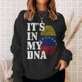 Venezuela It's In My Dna Flag Pride Roots Vintage Venezuelan Sweatshirt Gifts for Her